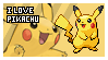 Pikachu fan stamp by Elik-Chan