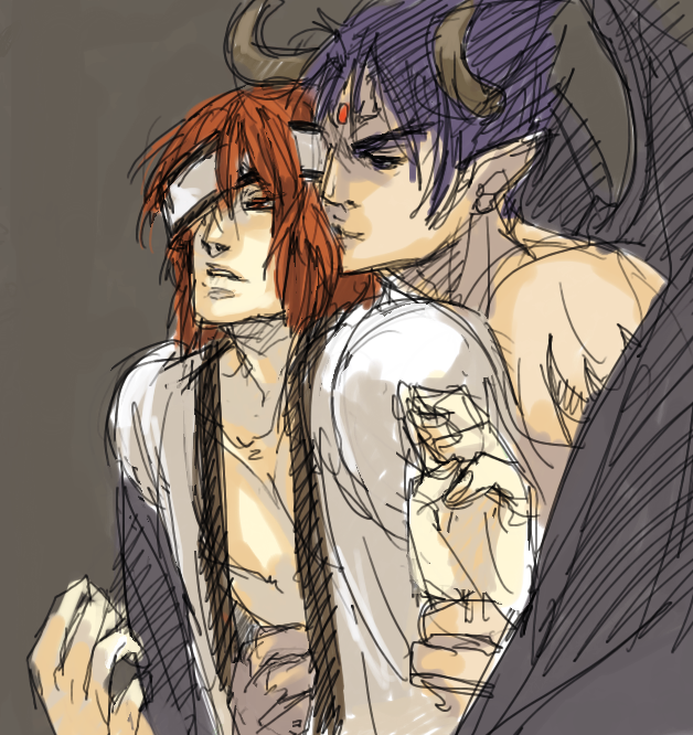 Hwoarang and Devil Jin