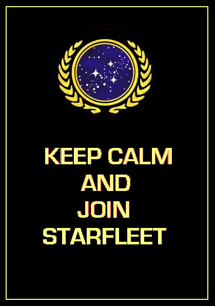 Star Trek Starfleet  'Keep Calm' Poster