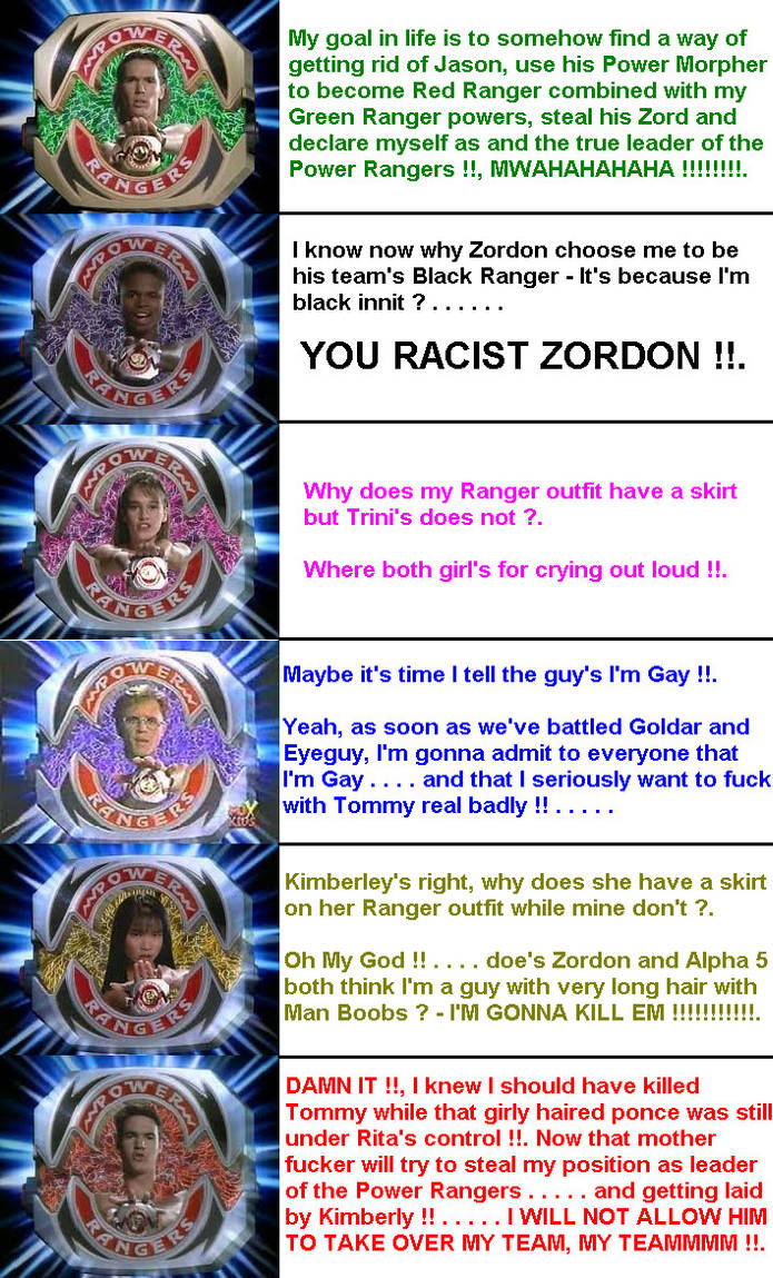Mighty Morphin Power Rangers - Dark Thoughts by DoctorWhoOne on DeviantArt