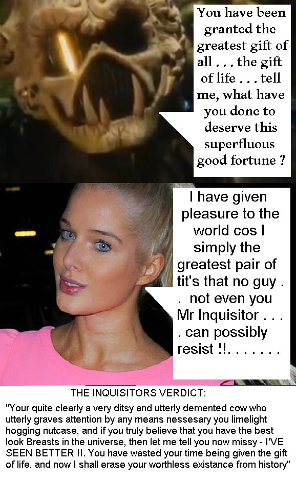 Red Dwarf - The Inquisitor VS Helen Flanagan