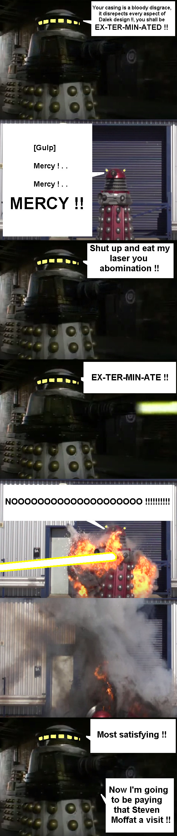 Doctor Who - Death of the last Paradigm Dalek !!