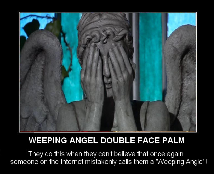 DW - Weeping Angel Double Face Palm