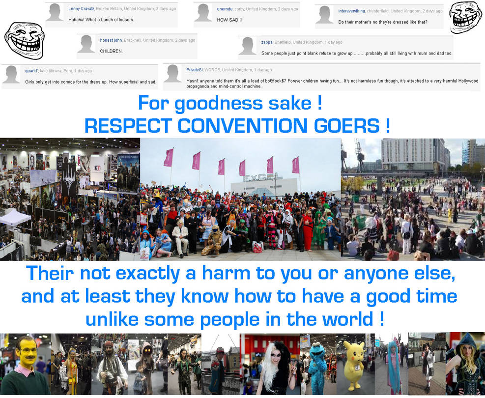 Respect Convention Goers by DoctorWhoOne on DeviantArt Respect Convention Goers by DoctorWhoOne on DeviantArt