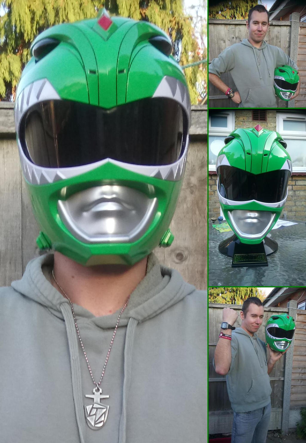 Replica Green Ranger Helmet MM Power Rangers By DoctorWhoOne On replica-green-ranger-helmet-mm-power-rangers-by-doctorwhoone-on