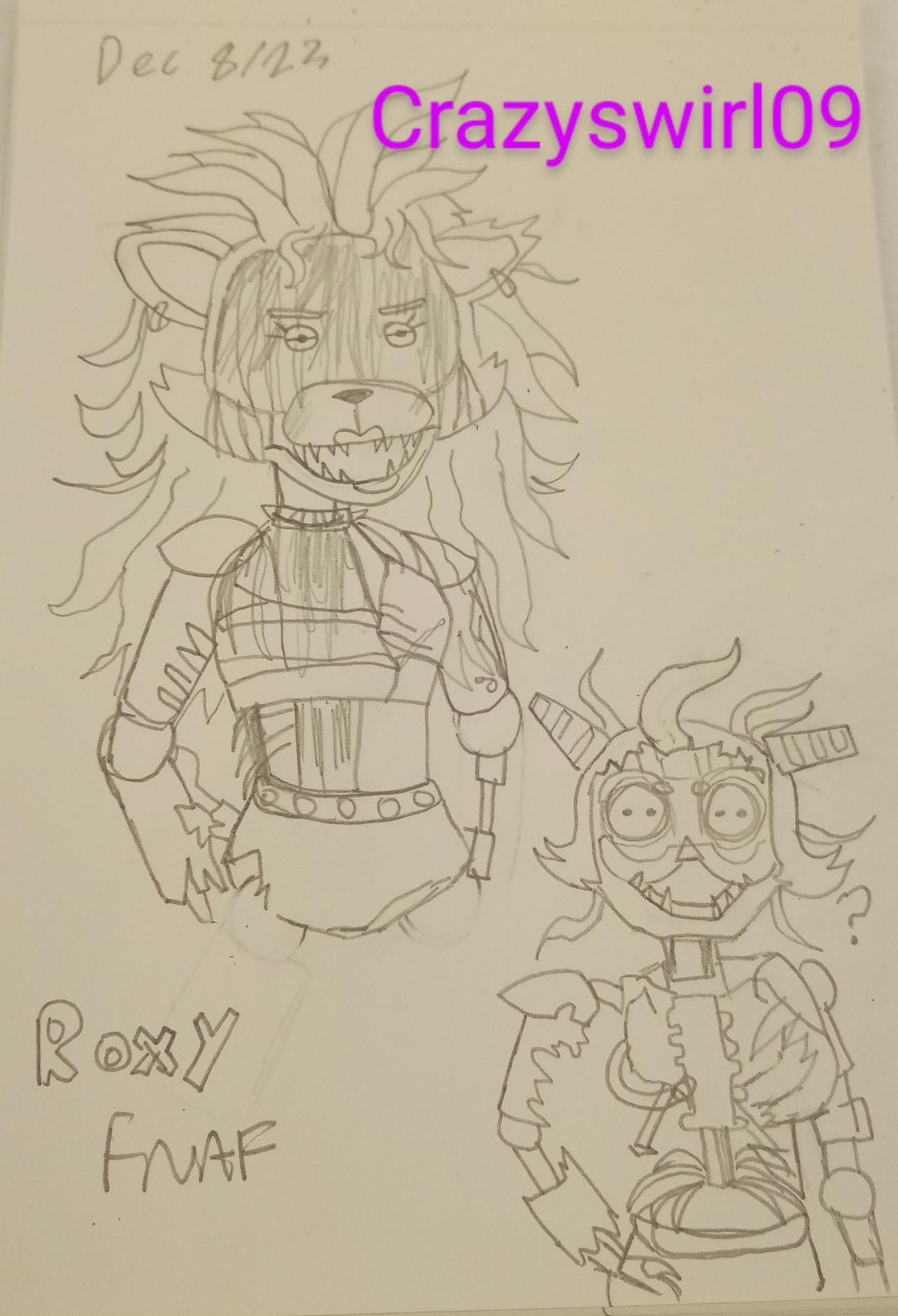 Shattered/Ruined Roxy SECURITY BREACH by Crazyswirl09 on DeviantArt