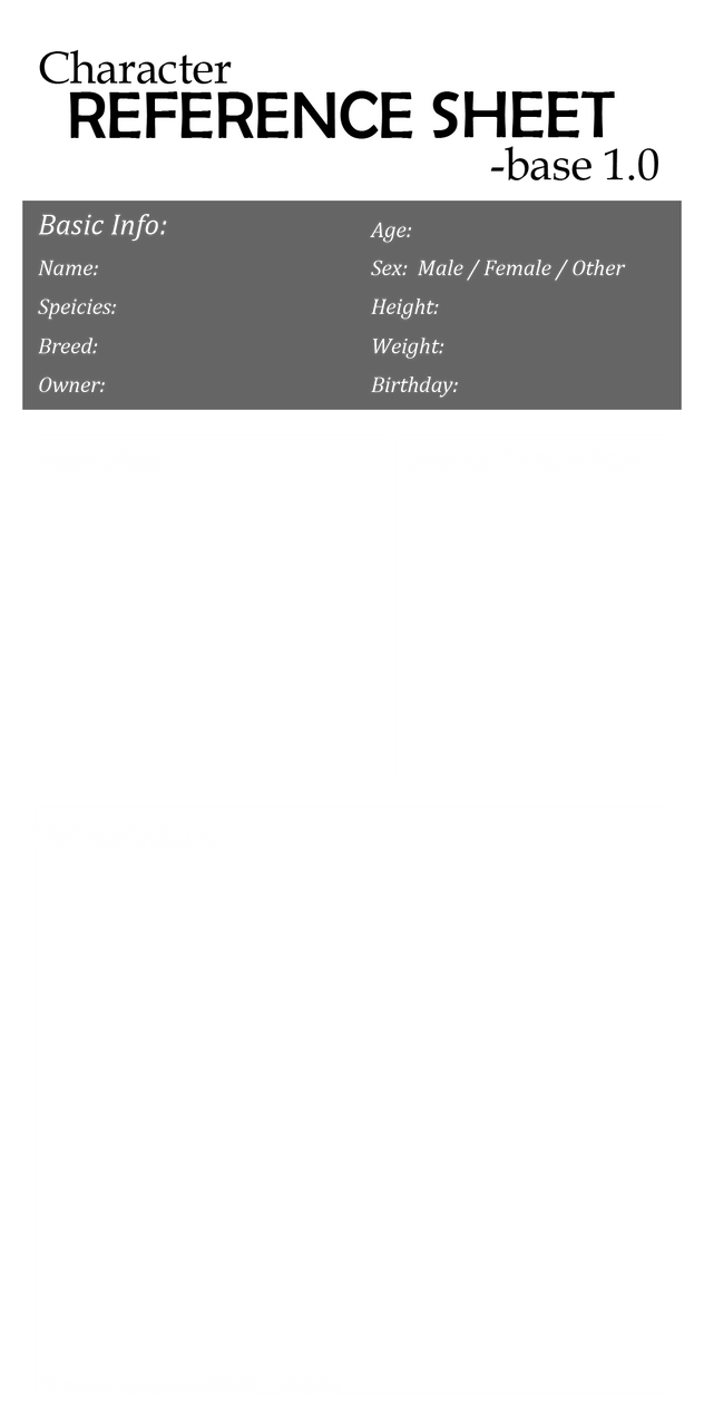 Character REFERENCE SHEET base 1.0 by JeiDoll on DeviantArt