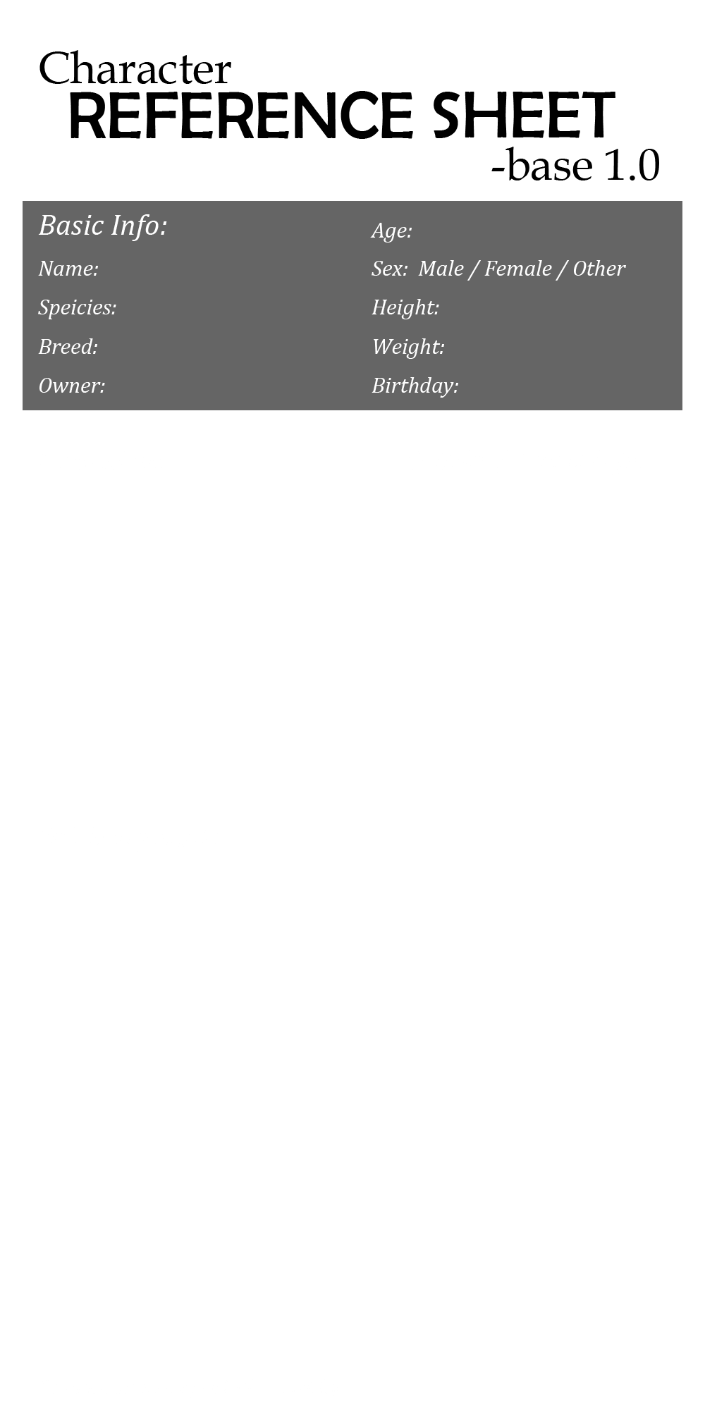 Character REFERENCE SHEET base 1.0