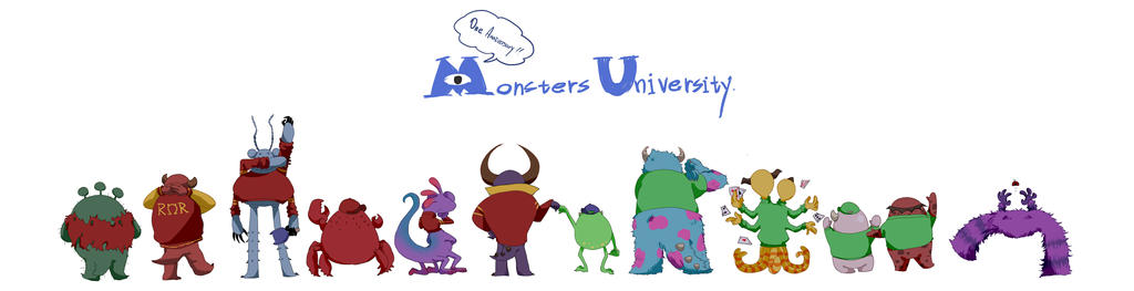 Monsters University One Anniversary by Shanran on DeviantArt