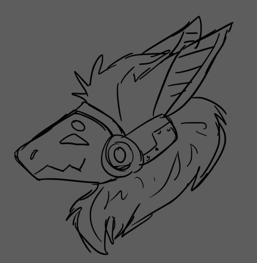 Protogen sketch by DeanWolfwood on DeviantArt