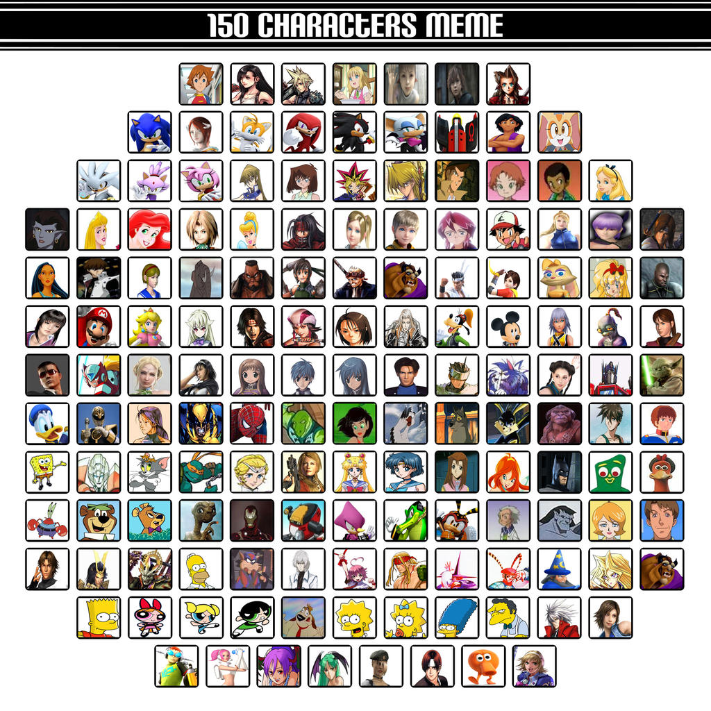 My 150 Characters Meme Template by Optimuspride1234 on DeviantArt