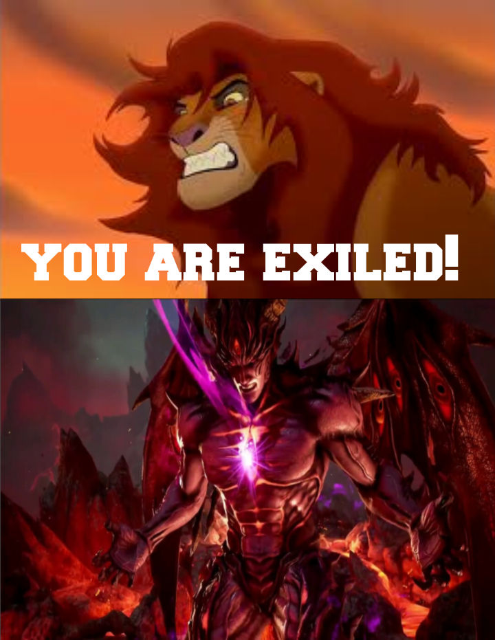 Simba yells at devil kazuya to exile. by Optimuspride1234 on DeviantArt