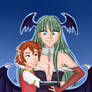 Chris and his God mother morrigan