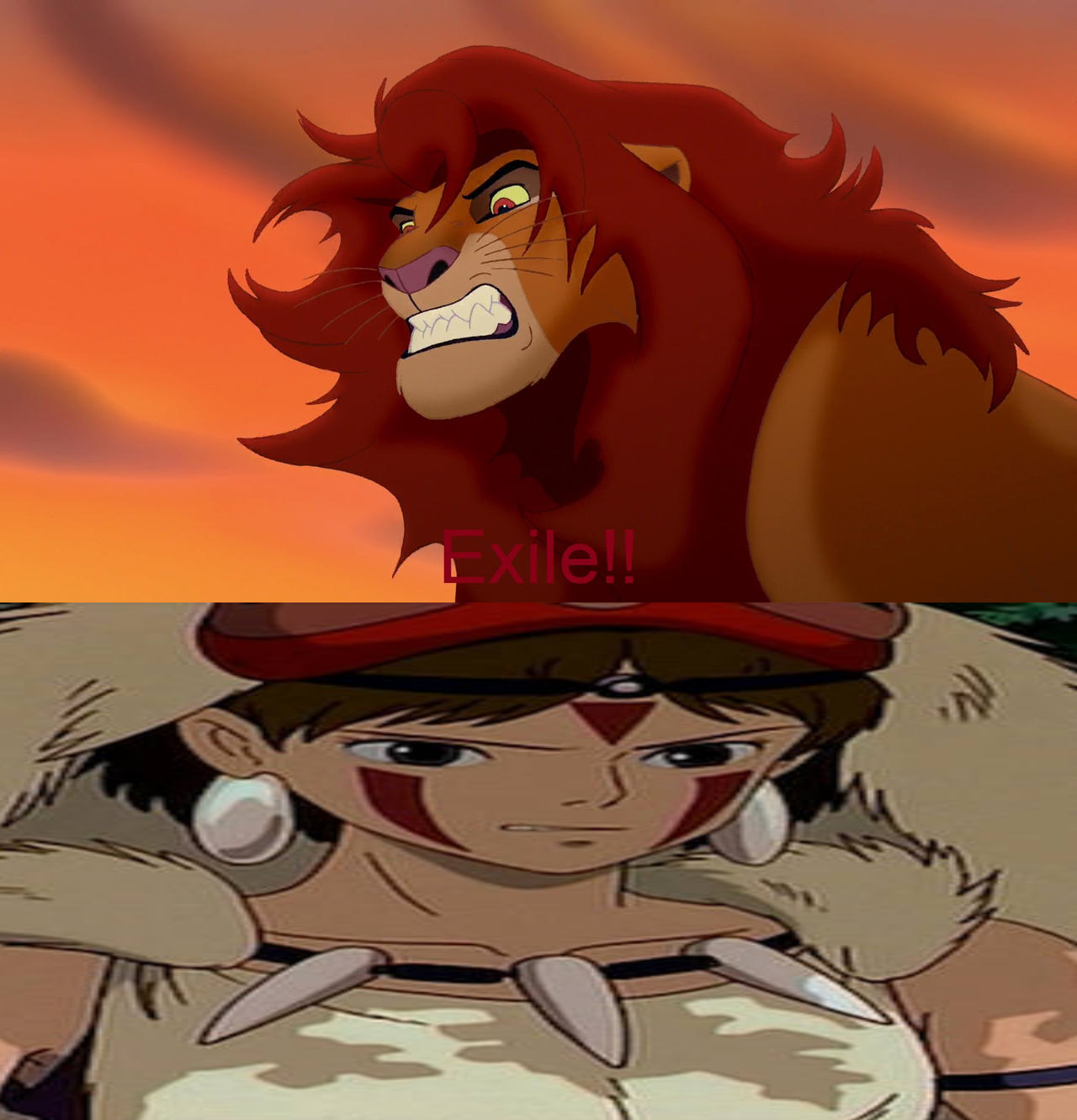Simba Getting Exiled Simba Exiles San by Optimuspride1234 on DeviantArt