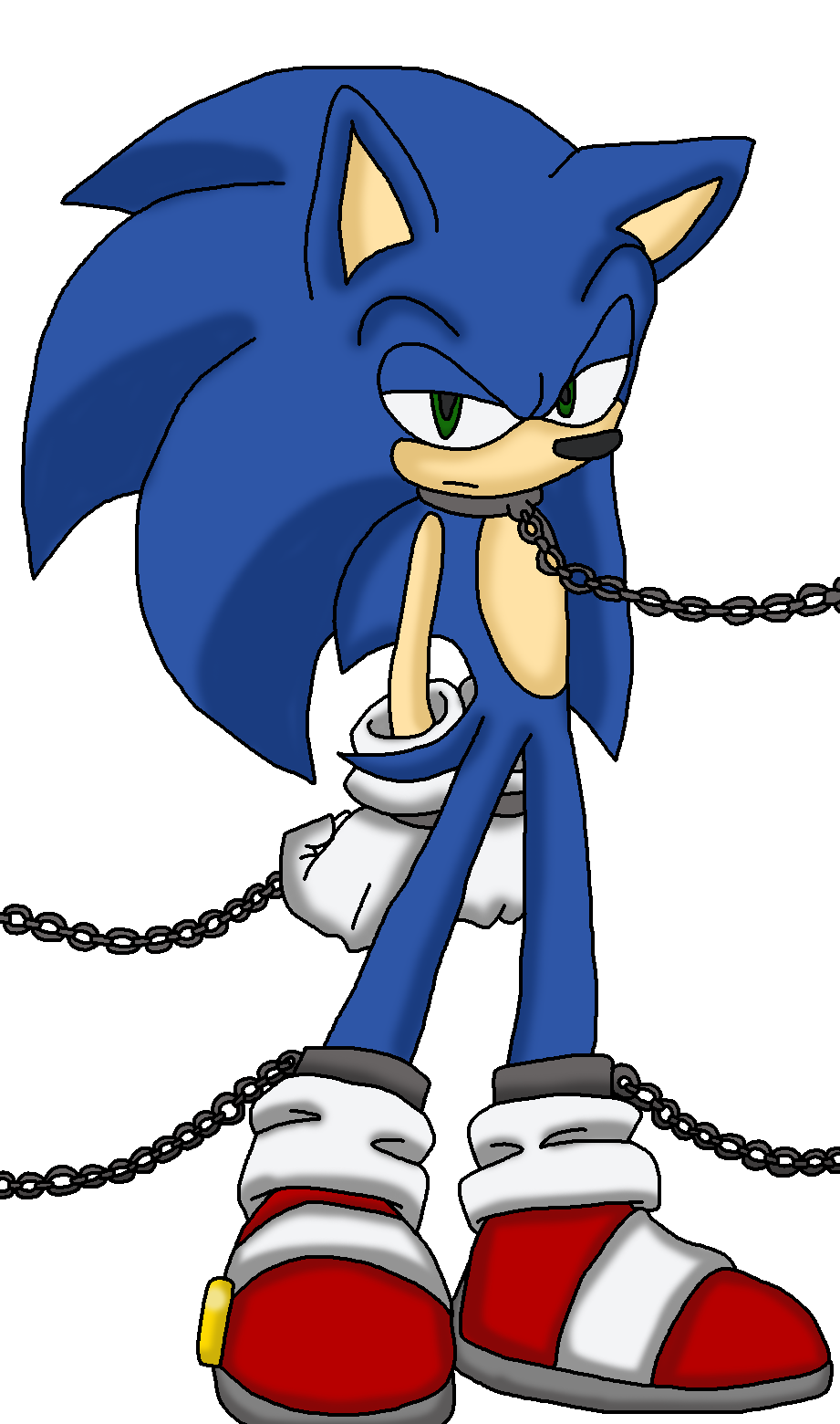 Chained Sonic the Hedgehog by Optimuspride1234 on DeviantArt