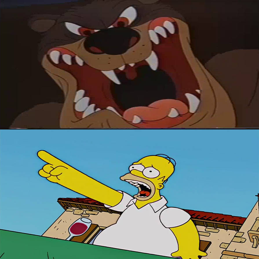 Homer Rage Neck Lumpjaw Atttacks Homer by Optimuspride1234 on DeviantArt