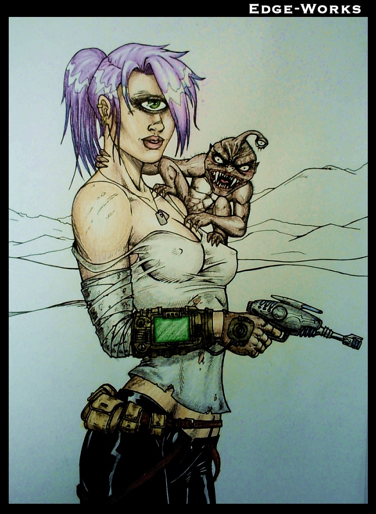 Leela in Fallout - coloured