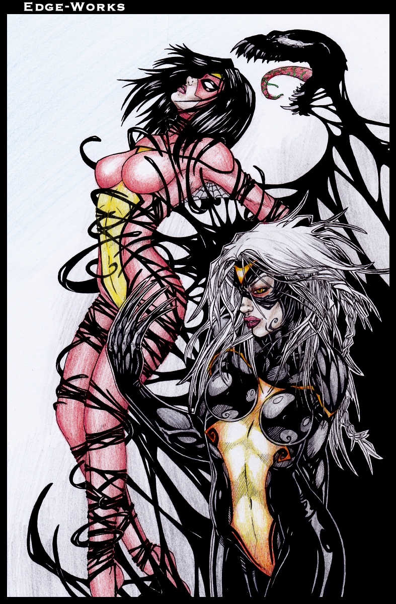 Spiderwoman Symbiote - Coloured