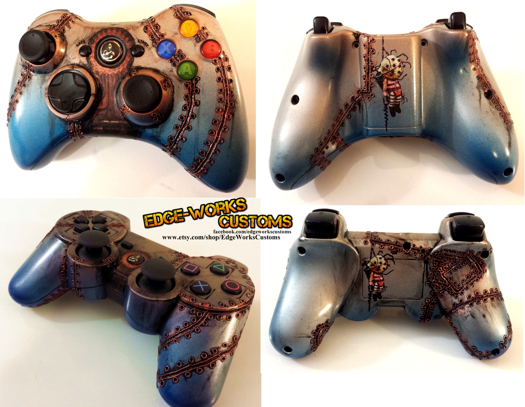 Bioshock Rapture Xbox controller 3 by Edge-Works on DeviantArt