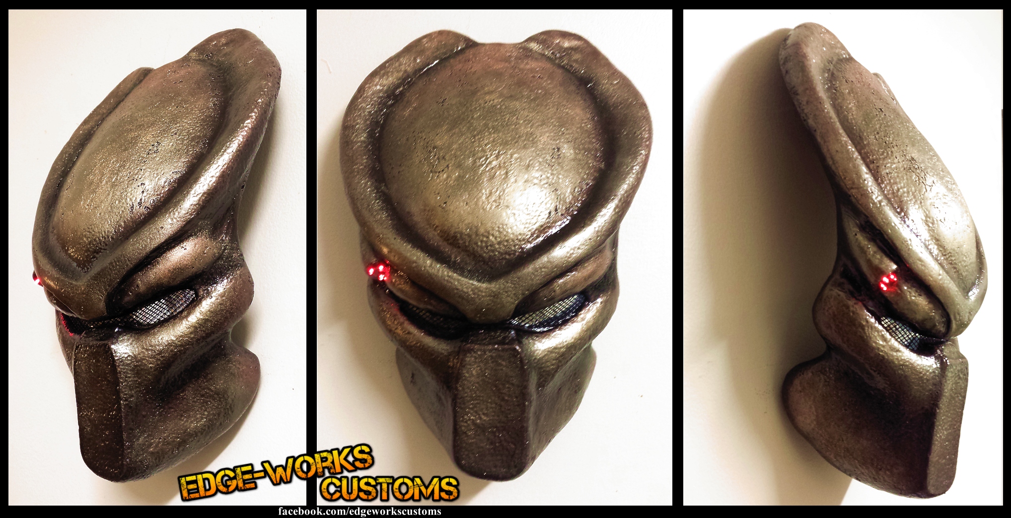 Predator Bio-Helmet  Weathered Gold with Tri-Laser