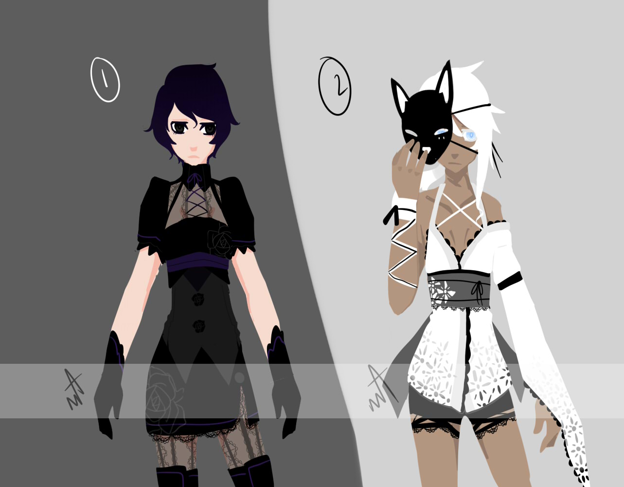 Black and White Adopt Auction (Closed) 10 point SB