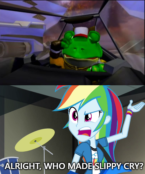 Slippy Toad Crying-Rainbow Dash by EarWaxKid on DeviantArt