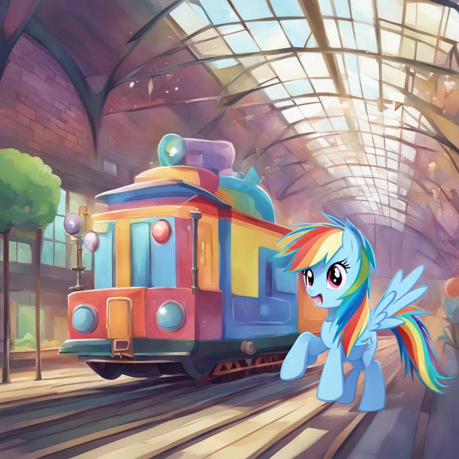 Rainbow Dash Train Ad by EarWaxKid on DeviantArt