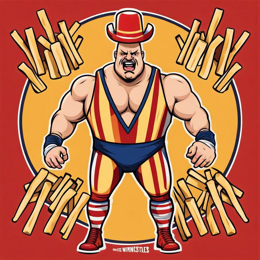 French fries pro wrestler