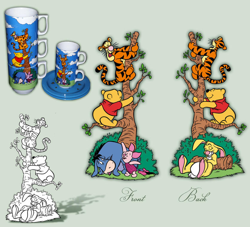 Disney Hand Stack Disneystore Stack mugs by GrandMaster-J5 on DeviantArt