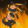 Flareon + Pumpkaboo + Chandelure Fusion