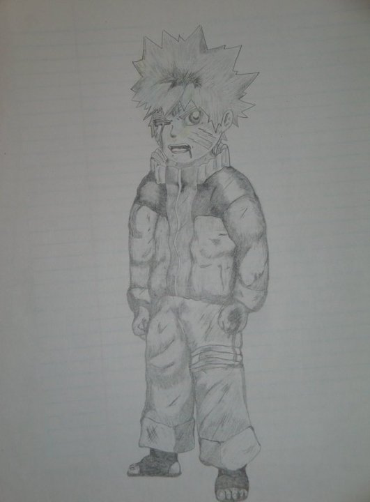 Colored Naruto Pencil Sketch by grei10 on DeviantArt