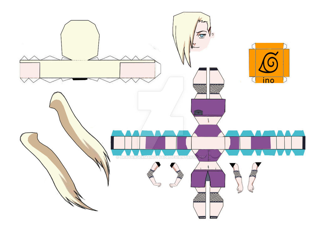 ino yamanaka papercraft by brayangermanotta08 on DeviantArt