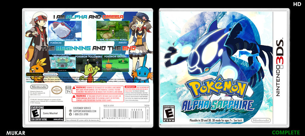 Pokemon Alpha Sapphire box art COMPLETE by MukarHanako on DeviantArt Pokemon Alpha Sapphire box art COMPLETE by MukarHanako on DeviantArt