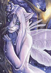 ACEOFursXchange September 2015 - Astrocat by DarkEcoKat