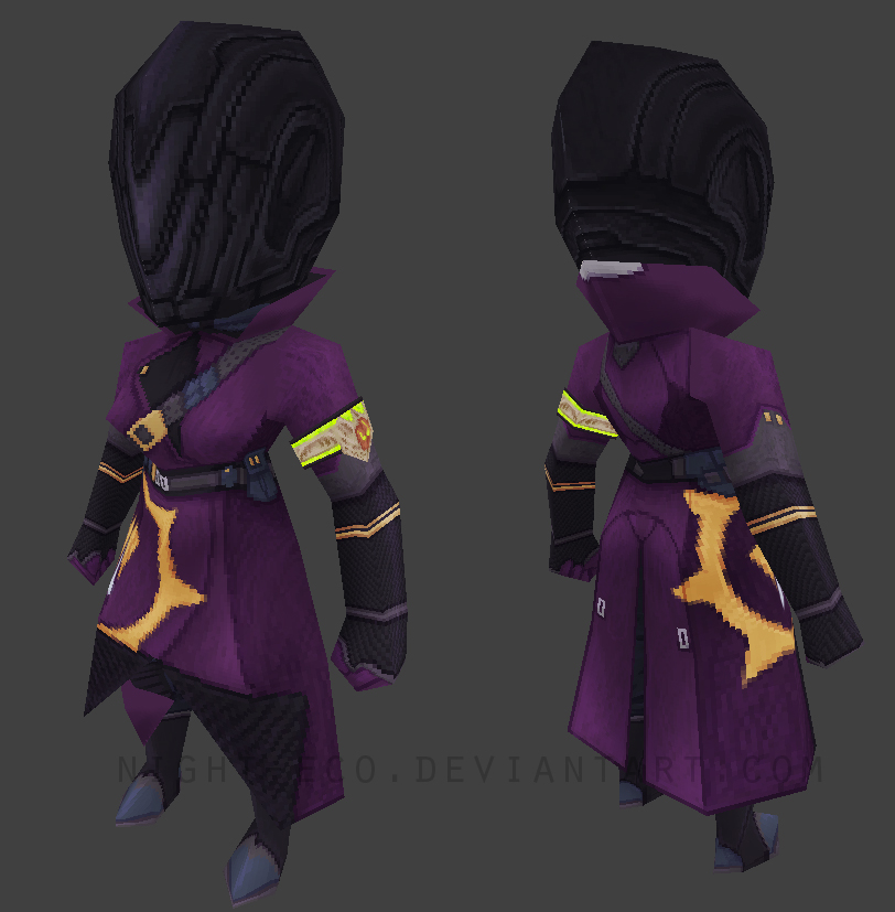 Destiny Warlock - Myra Low Poly