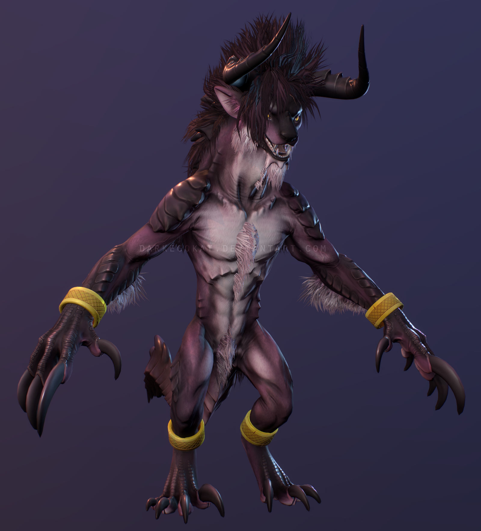 Malik the Behemothclaw 3D model WIP by DarkEcoKat
