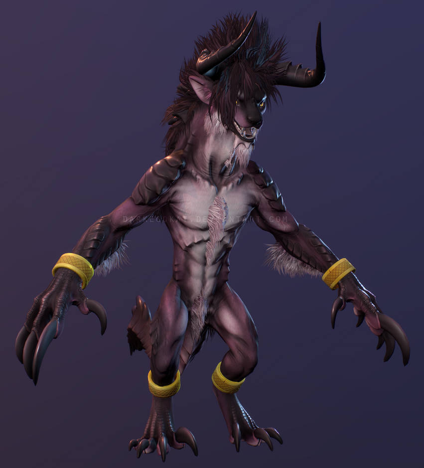 Malik the Behemothclaw 3D model WIP by DarkEcoKat