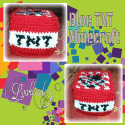Bloc TNT minecraft au crochet