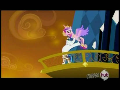 Shining Armor and Princess Cadence - Cadence throw