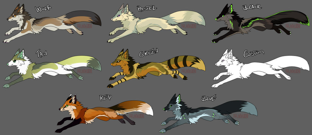 Fox Adaptables Fox Adoptables by cxrchariias on DeviantArt