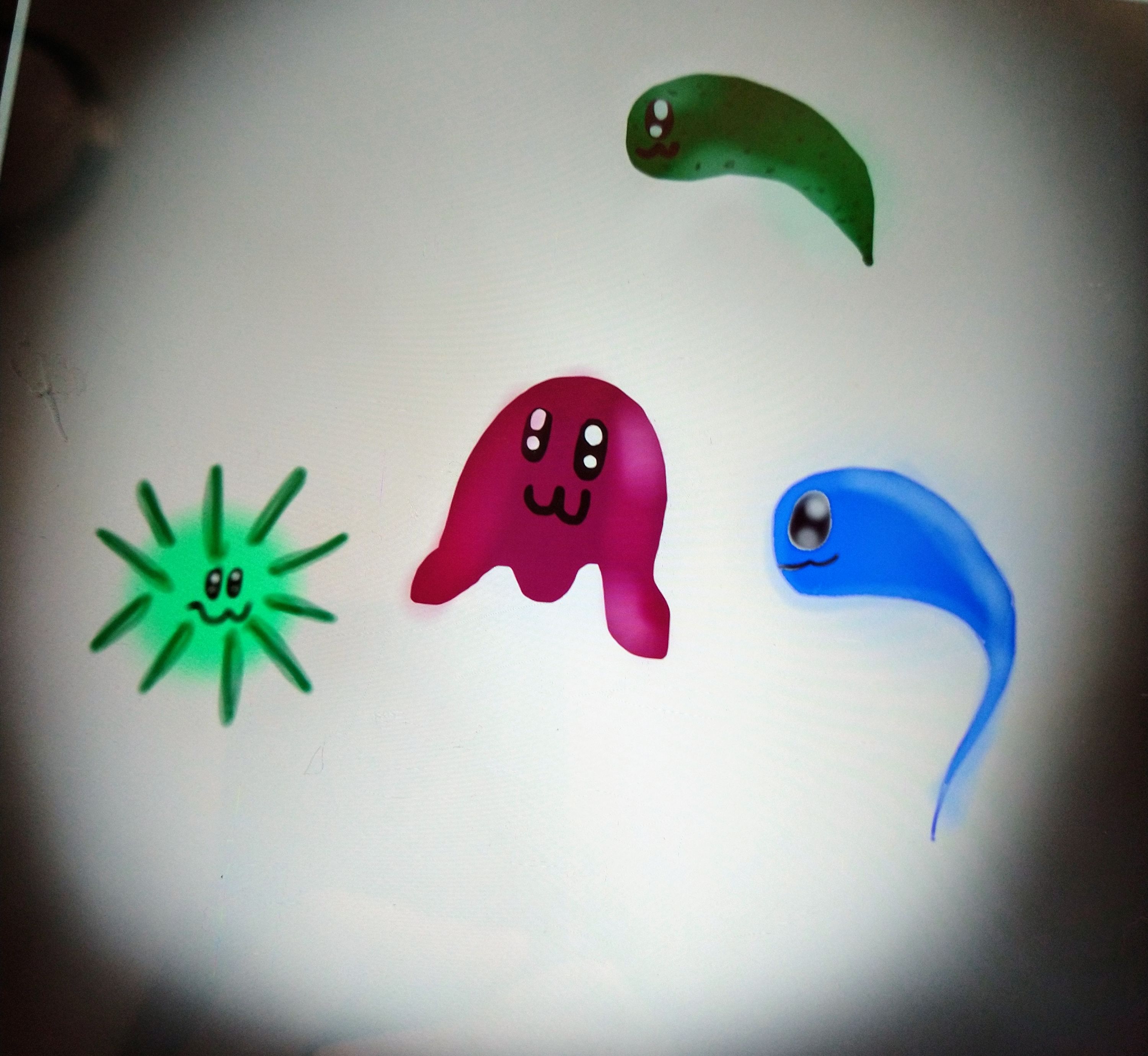 Germs under a microscope by ChicaDAChicken3 on DeviantArt
