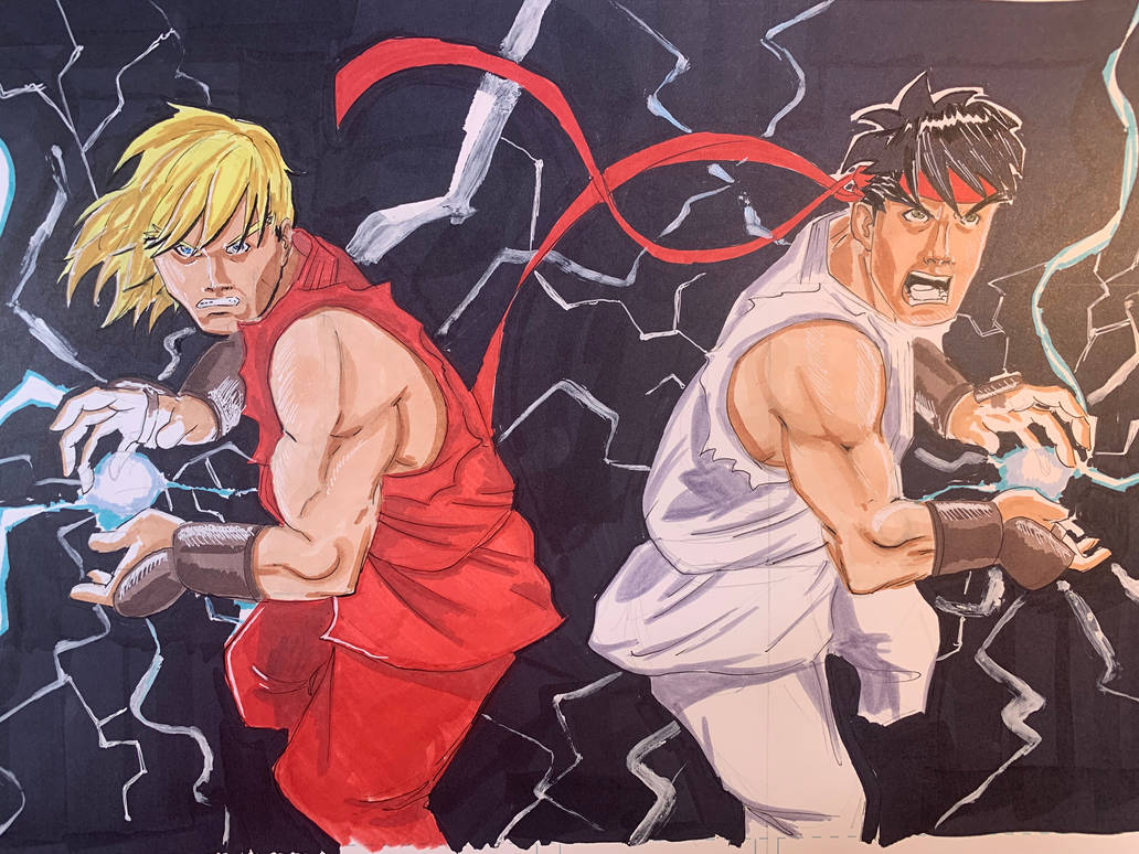 Ken and Ryu by JMedina1221 on DeviantArt
