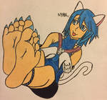 Neko Aqua Soles by XCosmicFetishX