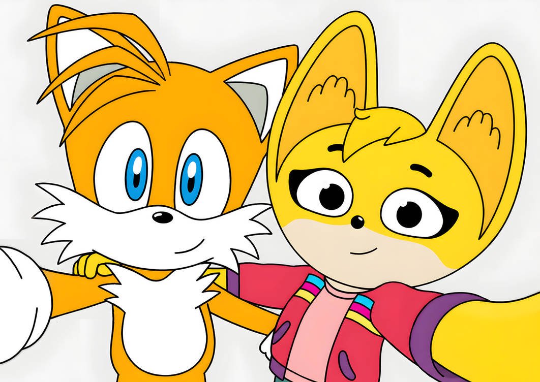 Tails Xkit Tails and Kit having a Selfie by JacobsT75 on DeviantArt