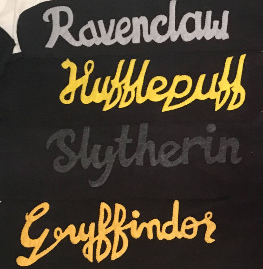 Hogwarts House Scoodie, Cursive Variants by Katannie2014 on DeviantArt