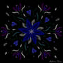 Symmetric Pattern: Blue Starflower