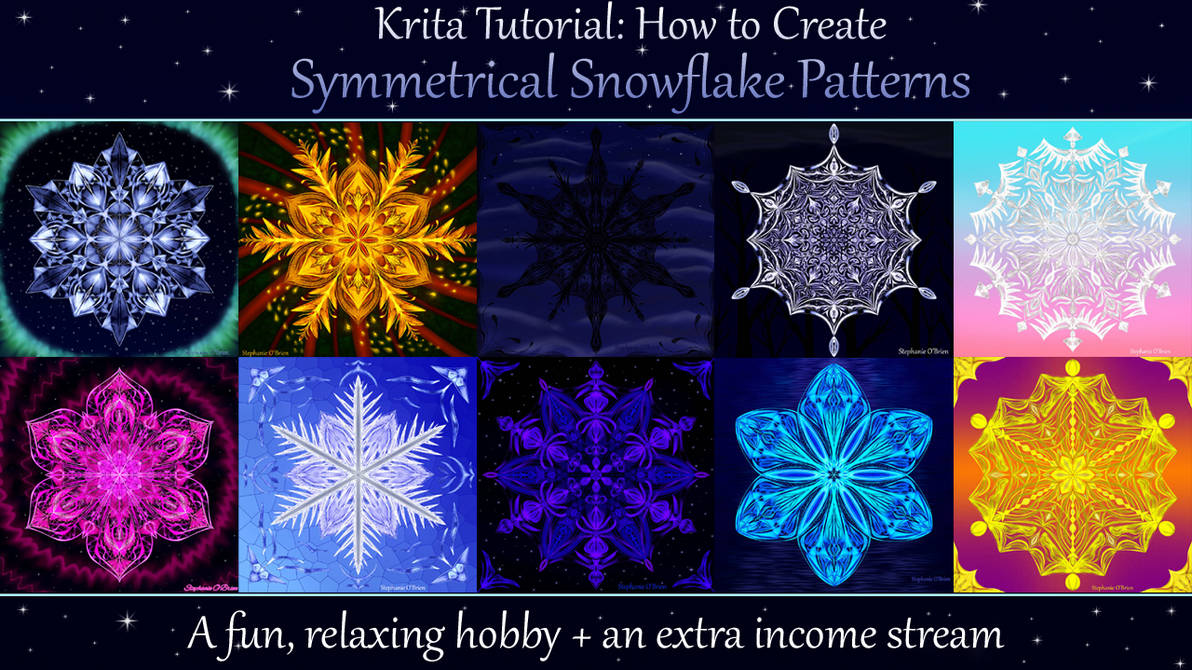 How to Draw Symmetrical Snowflake Patterns by StephOBrien on DeviantArt