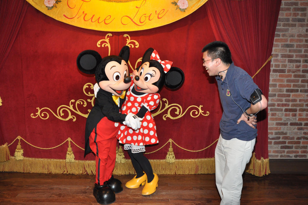 Mickey And Minnie On A Moonlit Night