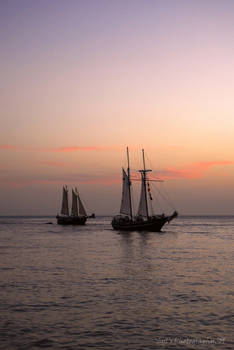 Sunset sailing