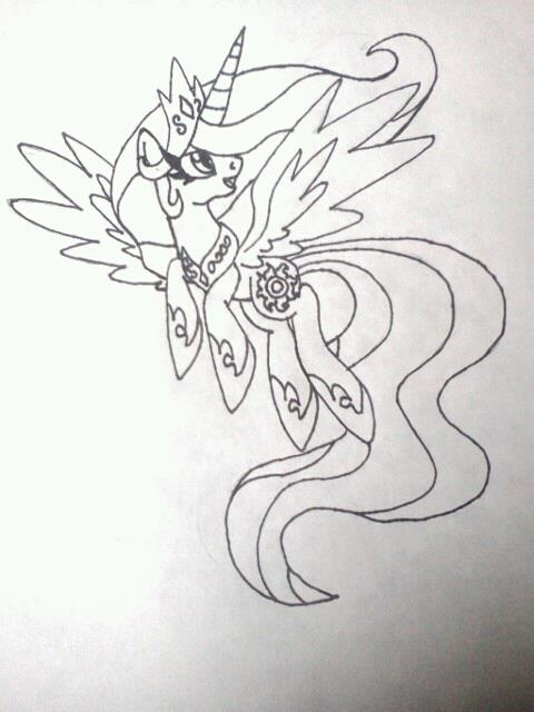 Princess Celestia (Sketch)